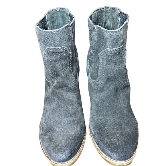 DOLCE VITA Silma Suede Gray Western Ankle Bootie SZ 7 EUC - Picture 10 of 10